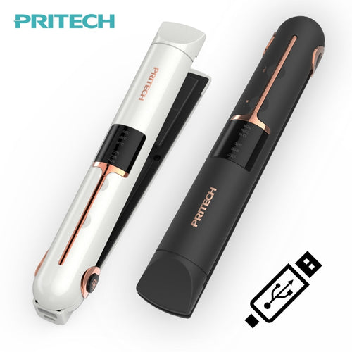 Mini USB Cordless Hair Straightener With Power Bank Lock System Travel Flat Irons Portable Wireless Straightening Hair Iron