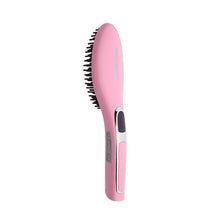 Load image into Gallery viewer, PRITECH Ceramic Hair Straightener Electric Hair Brush Straightening Comb Digital Control Flat Iron Heating Ionic Hair Brush