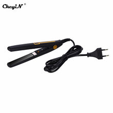 Load image into Gallery viewer, Mini Professional 2 in 1 Portable Hair Curler Hair Straightener Flat Iron Hairs Straightening Corrugated Iron Styling Tools 48