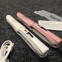 Load image into Gallery viewer, Wireless Hair Straighteners Fast Heating Flat Iron Ceramic Hair Curler Curling Irons USB Charger Straightening Iron Styling 108